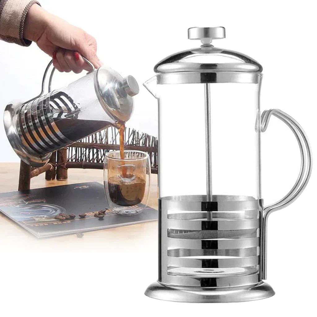 Cafeteira Prensa Francesa: Sabor Intenso e Praticidade em Cada Xícara 600ML