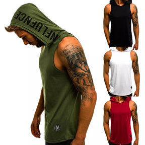 Regata Masculina Gym com Capuz