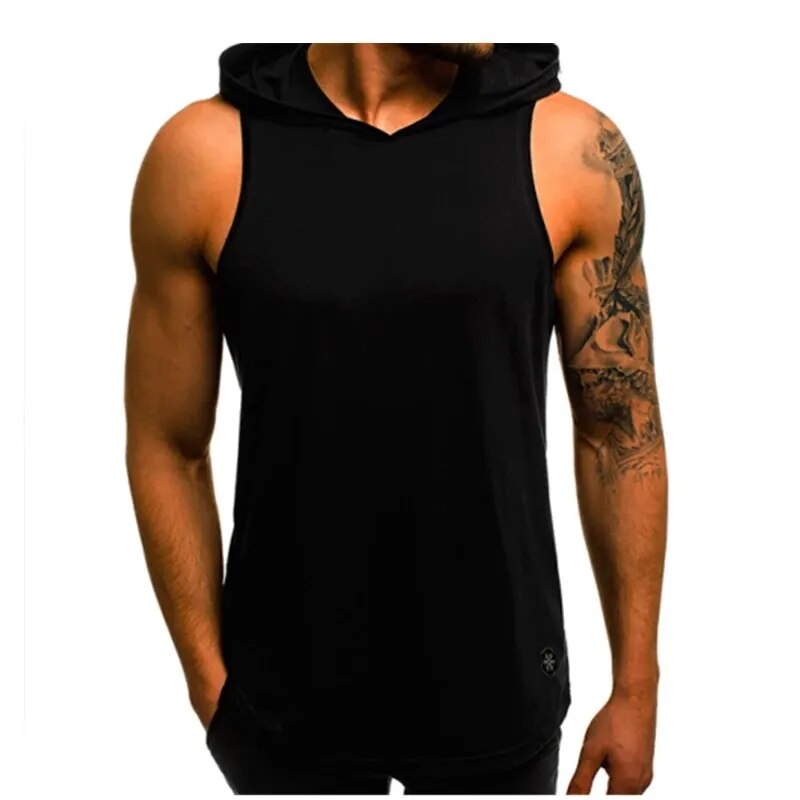 Regata Masculina Gym com Capuz