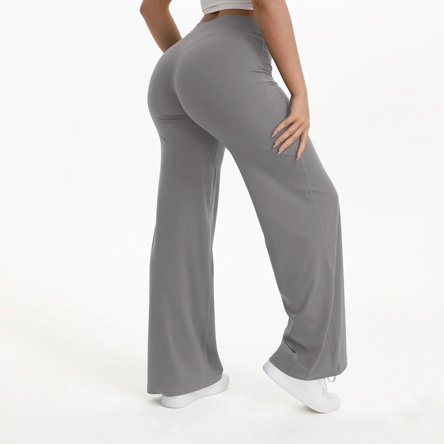 Calça Legging Boca de Sino com Efeito Empina Bumbum