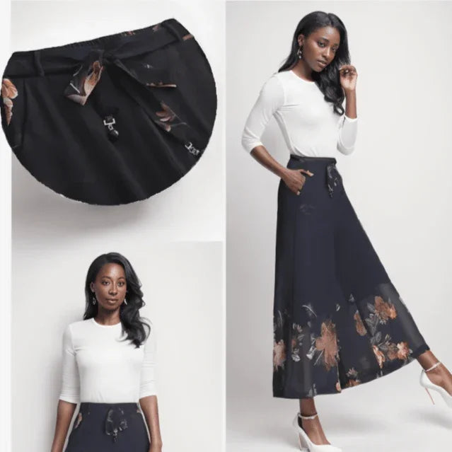 Calça Saia Floral / Estilo e Versatilidade!
