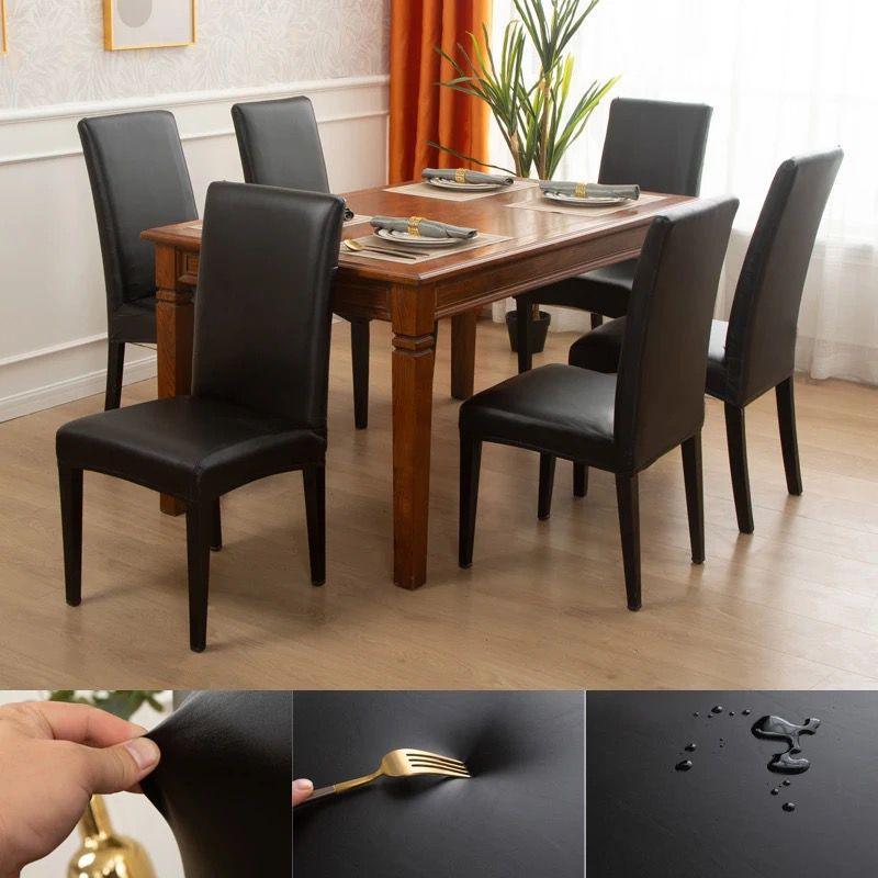 Kit Capas de Cadeira Palace em Couro Ecológico – Elegância Instantânea para Sua Casa