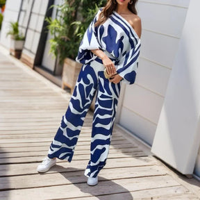 Conjunto Jasmine em Tecido Confort Premium com Estampa Exclusiva / Luxo e Conforto para a Mulher que Sabe se Valorizar!