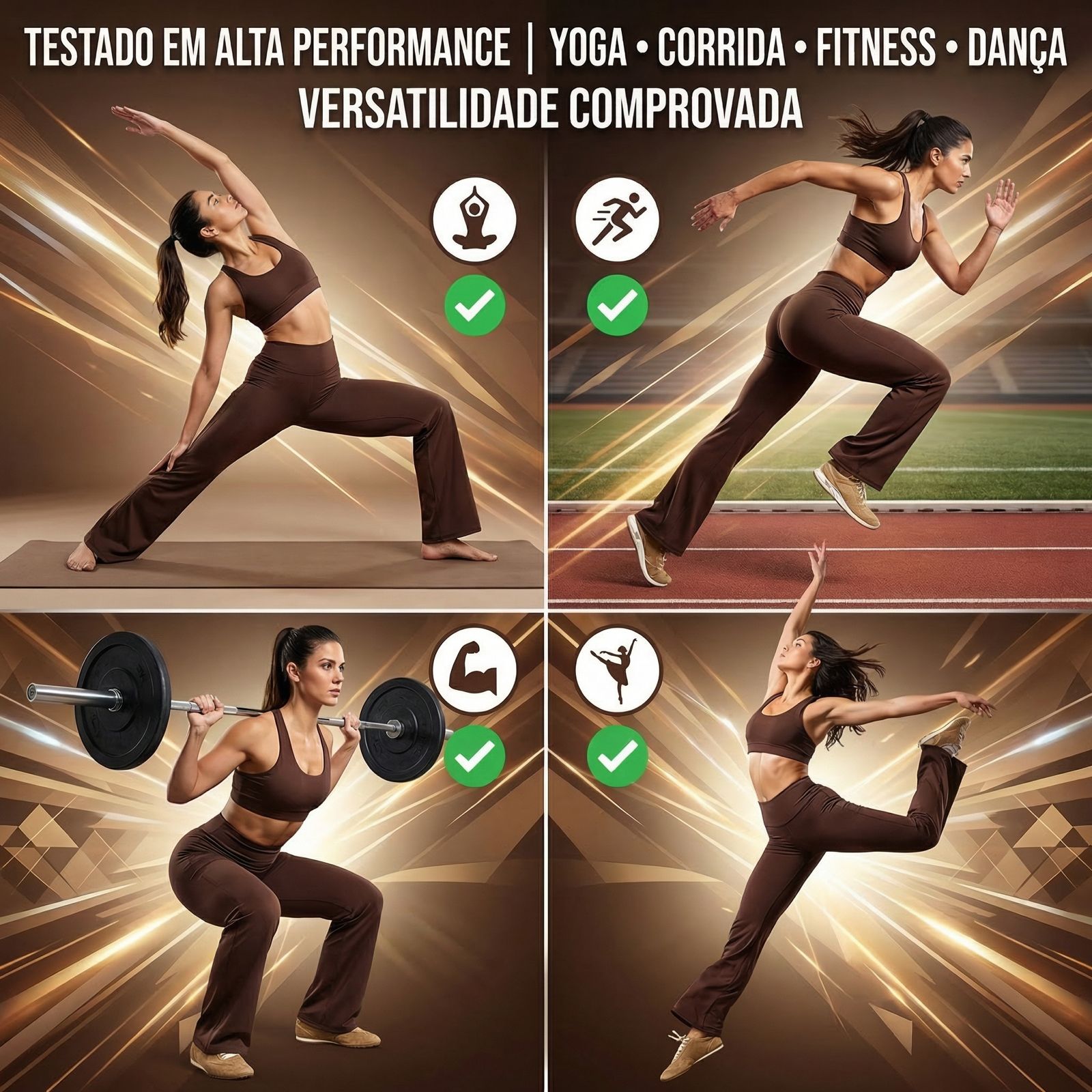 Calça Legging Boca de Sino com Efeito Empina Bumbum