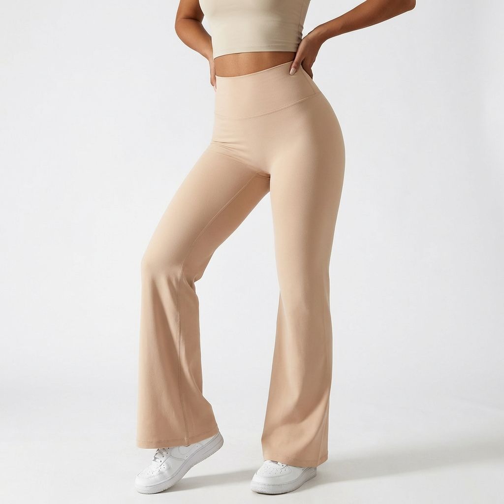 Calça Legging Boca de Sino com Efeito Empina Bumbum