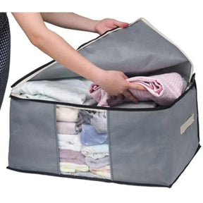 (Compre 1 e leve 2) Caixa Organizadora Ecológica Anti-Poeira e Umidade para Cobertores, Casacos e Roupas - Proteção Contra Insetos e Multiuso