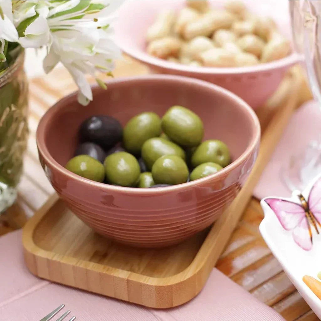 Bandejas de Bambu Retangular (KIT COM 3 UNIDADES)